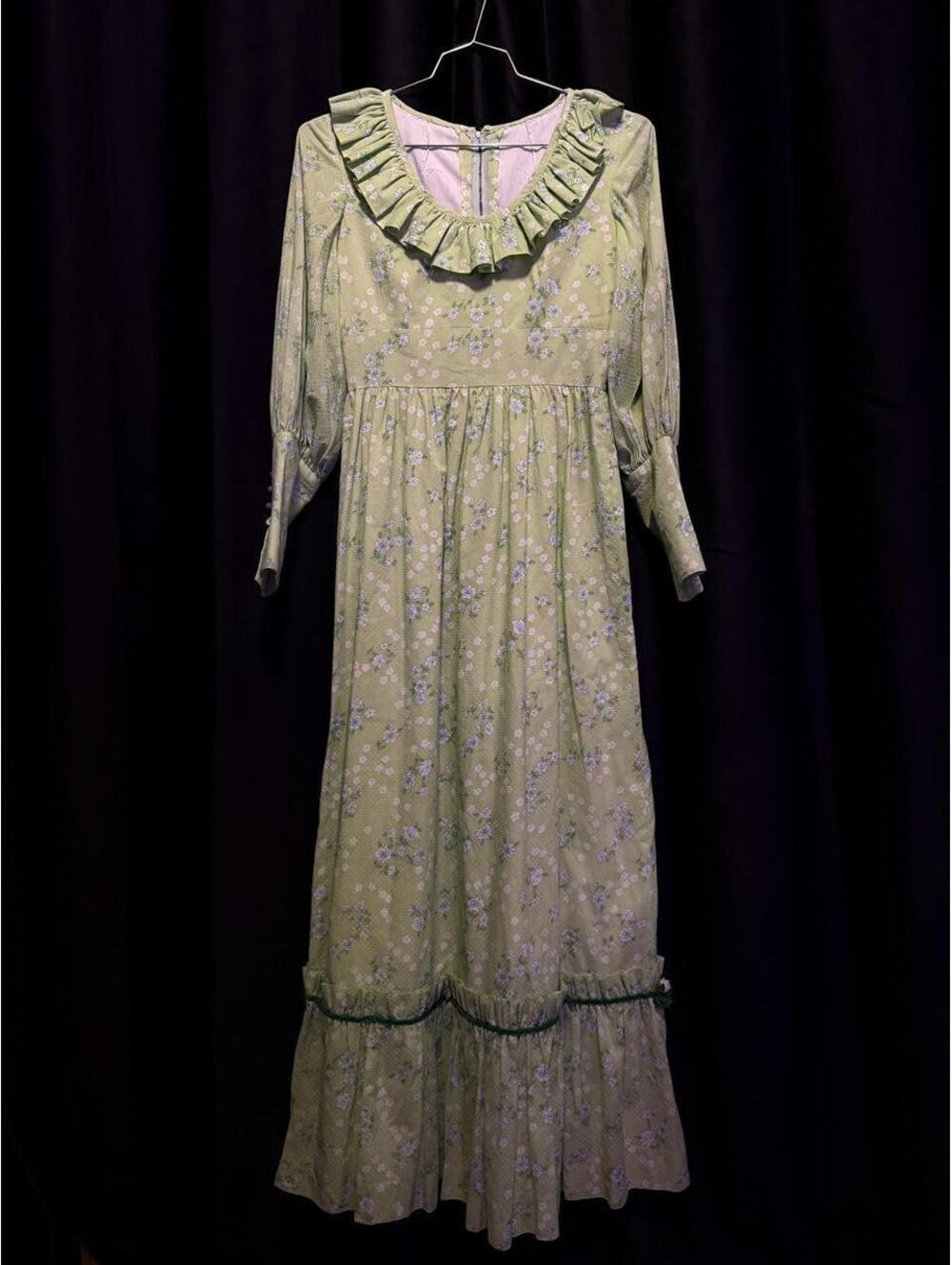 Vintage American Women's Green Dress
